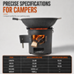 🔥50% OFF NOW! Heavy-Duty Carbon Steel Camping Stove – 3-in-1 Wood & Charcoal Burning Outdoor Combustion Stove, High-Draft Airflow Portable Camp Cooker for Camping, Backpacking & Outdoor Cooking