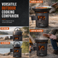 🔥50% OFF NOW! Heavy-Duty Carbon Steel Camping Stove – 3-in-1 Wood & Charcoal Burning Outdoor Combustion Stove, High-Draft Airflow Portable Camp Cooker for Camping, Backpacking & Outdoor Cooking