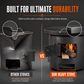 🔥50% OFF NOW! Heavy-Duty Carbon Steel Camping Stove – 3-in-1 Wood & Charcoal Burning Outdoor Combustion Stove, High-Draft Airflow Portable Camp Cooker for Camping, Backpacking & Outdoor Cooking