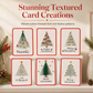 🎄50% OFF NOW! Merry Christmas DIY Greeting Card Making Kit – Embroidery Beaded Stitch Holiday Card Craft Set for Handmade Christmas Gifts