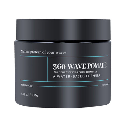 💈50% OFF NOW! 360 Wave Styling Pomade – Water Based Medium Hold Hair Wax, High Shine & Deep Moisture Wave Cream for Men’s 360 Waves Hairstyle