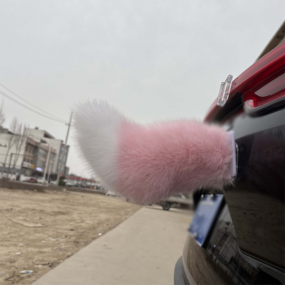 🚗50% OFF NOW! Remote Control Electric Car Tail – Animated Plush Car Tail Decoration, Weatherproof Moving Plush Tail with Secure Mount for Vehicle Exterior