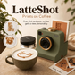 ☕50% OFF NOW! Retro Coffee Art Camera, Mechanical Latte Art Stencil Printer, DIY Custom Pattern Printing Tool for Cappuccino, Latte, Home Barista & Cafe Decor