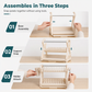 🍽️💧50% OFF NOW! Multi-Layer Steel Dish Drying Rack – 2-Tier Vertical Dish Storage with Drip Tray & Utensil Holder, Tool-Free Assembly for Kitchen Countertop