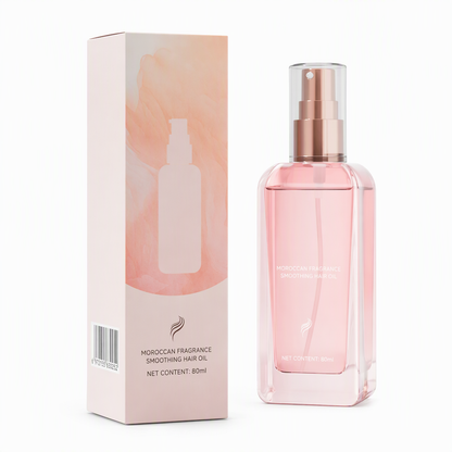 🌸50% OFF NOW! Moroccan Fragrance Hair Oil Spray – Rose Scented Argan Oil Hair Serum, Smoothing Hair Oil to Repair Damaged Cuticles & Eliminate Frizz