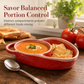 🥣✨50% OFF NOW! Retro Ceramic Divided Baking Dish – Vintage Embossed Divided Serving Bowl with Handle, Heat Resistant for Chips & Dip, Party Serving Platter for Snacks & Appetizers