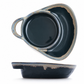 🥣✨50% OFF NOW! Retro Ceramic Divided Baking Dish – Vintage Embossed Divided Serving Bowl with Handle, Heat Resistant for Chips & Dip, Party Serving Platter for Snacks & Appetizers