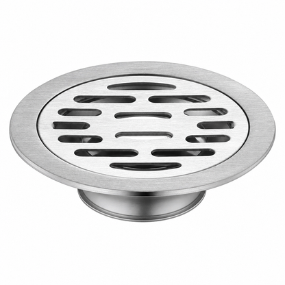 🚿💧50% OFF NOW! Brushed Stainless Steel Round Floor Drain with Deodorizing Core – Fast Water Drainage Anti-Odour Floor Drain, Fits Bathroom, Shower & Washing Machine