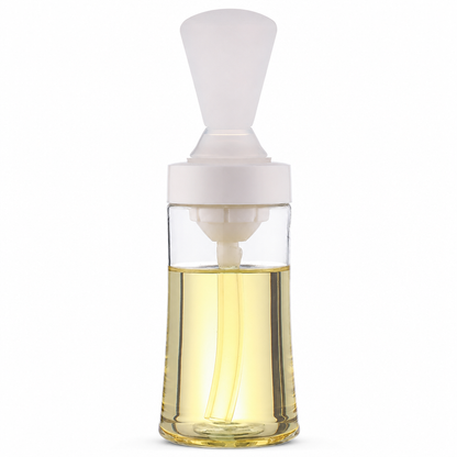 🧑‍🍳50% OFF NOW! Food Grade Silicone Oil Bottle with Brush, 2-in-1 Heat Resistant Squeeze Oil Dispenser, Precise Oil Control Oil Brush Bottle for BBQ, Grilling, Baking & Cooking