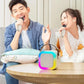 🎤50% OFF NOW! Mini Karaoke Machine for Kids with Wireless Microphones, Portable Bluetooth Speaker with Dynamic RGB Dancing LED Lights, Home Karaoke Set for Party, Birthday & Family Gathering