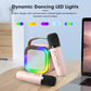 🎤50% OFF NOW! Mini Karaoke Machine for Kids with Wireless Microphones, Portable Bluetooth Speaker with Dynamic RGB Dancing LED Lights, Home Karaoke Set for Party, Birthday & Family Gathering