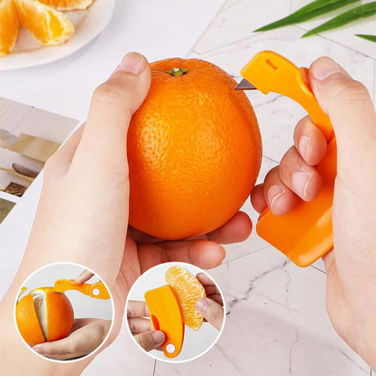 🍊50% OFF NOW! Portable Orange Peeler, Easy-Grip Citrus Fruit Opener, Quick Peel Cutter Tool for Orange, Lemon, Grapefruit & Mandarin