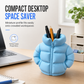 ✏️50% OFF NOW! Cute Puffer Coat 3D Pen Holder – Rainbow Gradient Jacket Shape Desk Organizer, Creative Stationery Storage Pot for Office & Home Desktop Decor