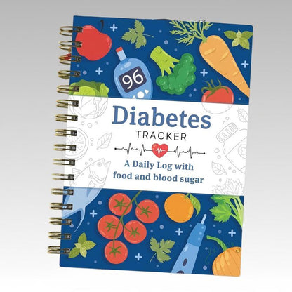 🔥50% OFF NOW!📓 Diabetes Tracker Book with Food List – Daily Blood Sugar Log Journal, Glucose & Meal Recording Notebook for Diabetes Management