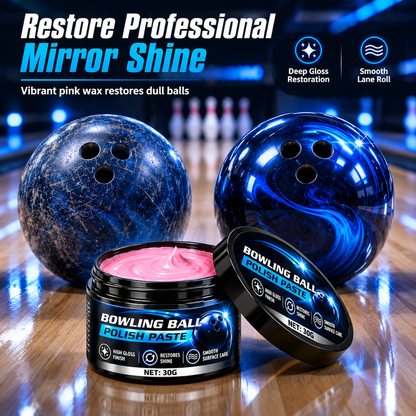 🎳50% OFF NOW! Bowling Ball Polishing Paste – 30g Gloss Restoring Care Cream, Revives Dull Bowling Balls for Smooth Rolling & Better Lane Performance