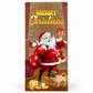 Christmas Door Cover - Santa & Reindeer Stretch Fabric Door Banner with 4-Side Elastic Edges, DIY Door Handle Cutout, Slip-On Front Door Holiday Decor