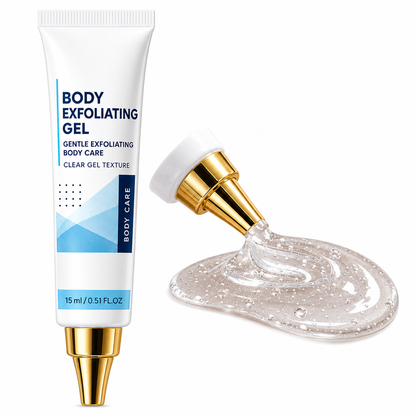 🧴50% OFF NOW! Gentle Body Exfoliating Gel – Clear Micro-Particle Exfoliating Scrub Gel, Smooth Rough Flaky Skin, 15ml Portable Body Care