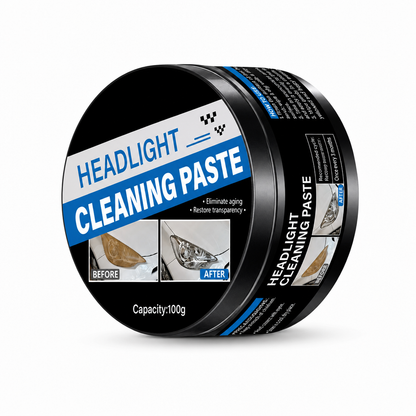 🚗50% OFF NOW! Car Headlight Restoration Polishing Paste – Headlight Cleaner Cream, Remove Oxidation Yellow Haze & Cloudiness, Restore Clear Lens, No Sanding Required