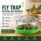 🦟 LAST DAY SPECIAL PRICE! Reusable Funnel Fly Catcher Trap, Cordless Non-Toxic Chemical-Free Fly Trap Safe for Kitchen, Patio, Farm, Kids & Pets