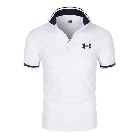 👕50% OFF NOW! Summer Men's Basic Sporty Short‑Sleeve Polo Shirt‑Breathable Quick‑Dry Loose‑Fit Dry‑Fit Tee, Graphic Workout Top for Gym Training, Casual Daily Multi‑Color Fitness T‑Shirt