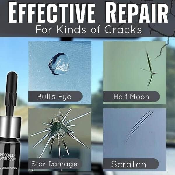 Last Day Promotion - 49% OFF) Cracks Gone Glass Repair Kit (New